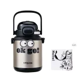 Silver+PVC Eye Beads+Graffiti Shopping Bag