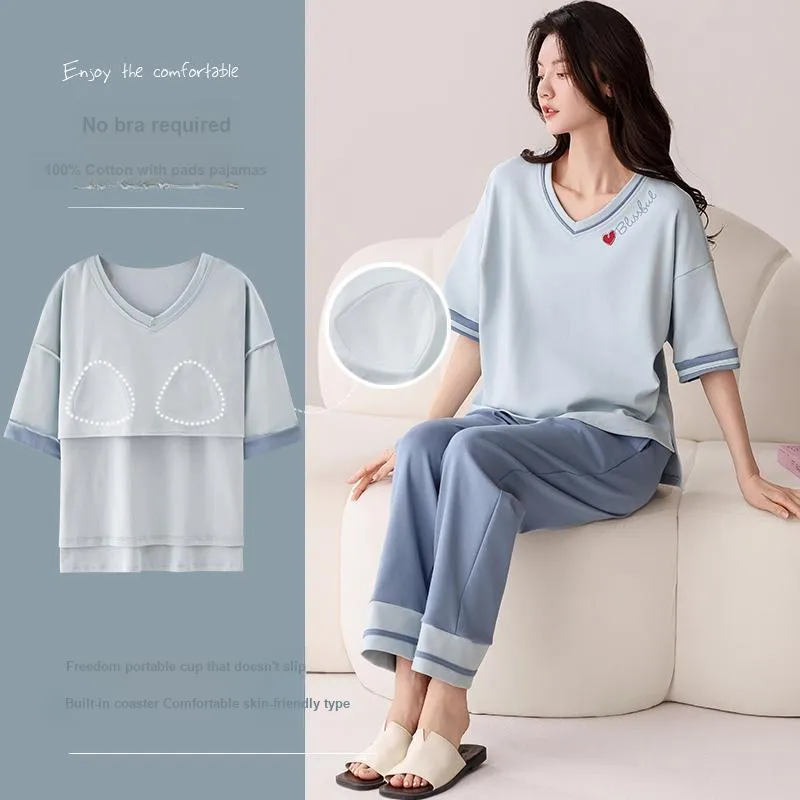 MIIOW Pajama Set Women's Sky Blue-3