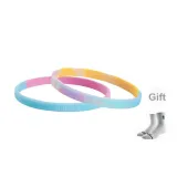Gradient Pink Blue+Gradient Yellow[2 Pack]with Free Basketball Socks