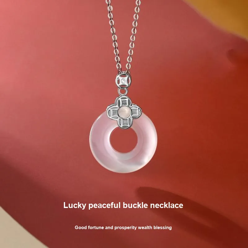 JUICY GRAPE Chalcedony Necklaces Women's-1