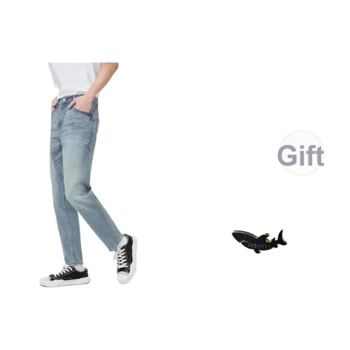 DABAISHA Light Blue Denim C40 Men's Jeans DABAISHA Светло-голубой деним C40 Мужские Джинсы