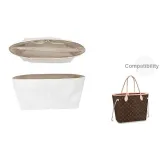 Beige-Open Top Style-Neverfull Medium Size