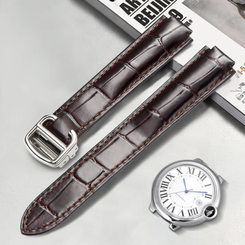 MILANQIAN M&Q Cartier Compatibility Watch Band 8/8.33/11/12/14mm Genuine Leather Material-1