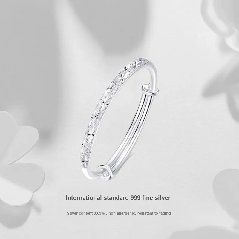 JUICY GRAPE S999 Fine Silver Bangles Women's-2