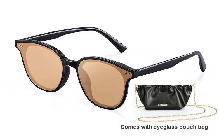 Upthree TR/Memory Plastic Square Sunglasses Unisex-4