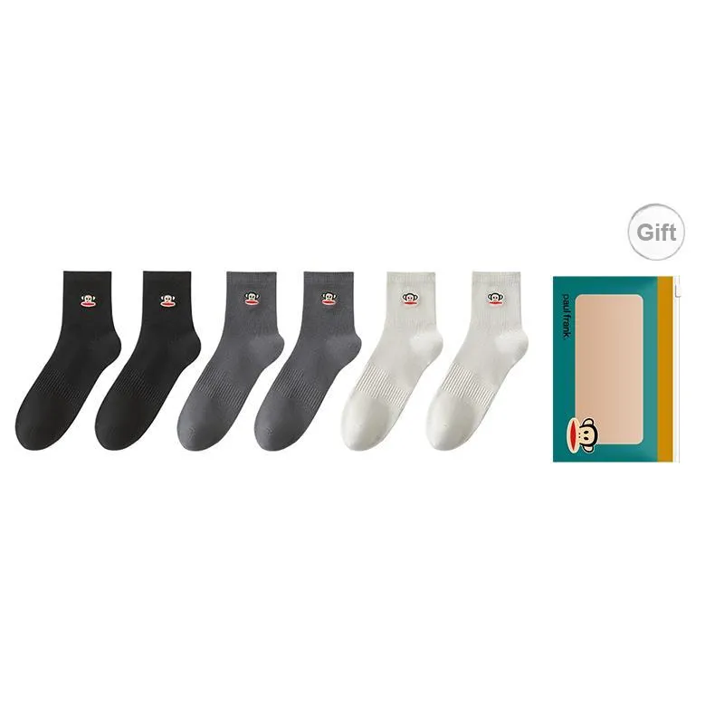 PAUL FRANK Mid Calf Socks Men's Box 6 Pack-18