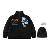 Black Embroidered Cap