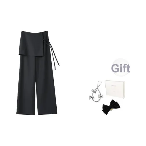 Fstudio Early AUTUMN Корейский стиль Ретро Mock Два предмета Свободный крой HIGH RISE Пэчворк Шорты-юбка Повседневные брюки Женские