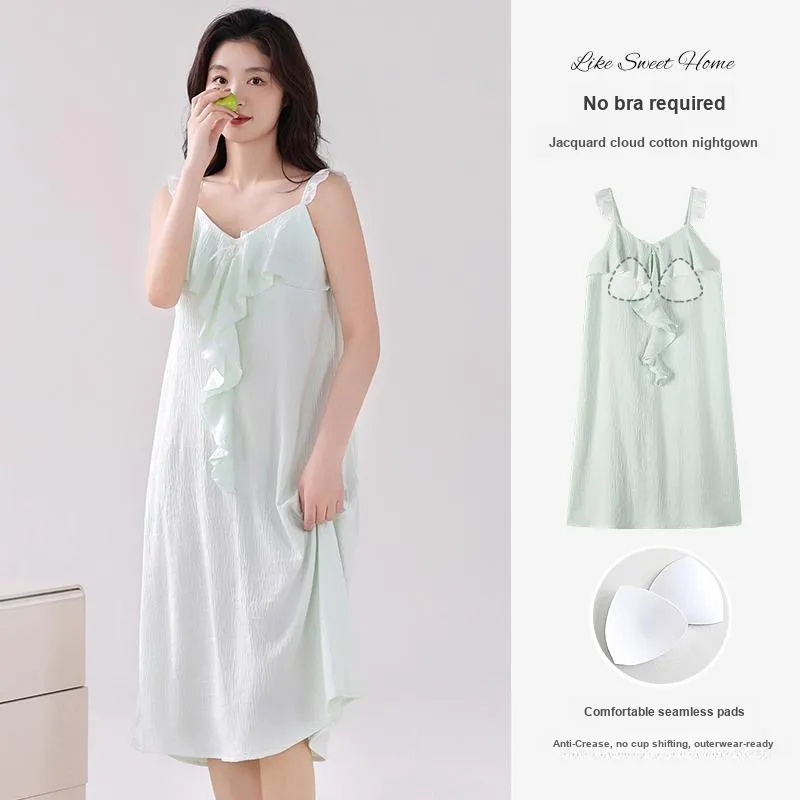 MADALLO Nightgown Women's Light Green-6