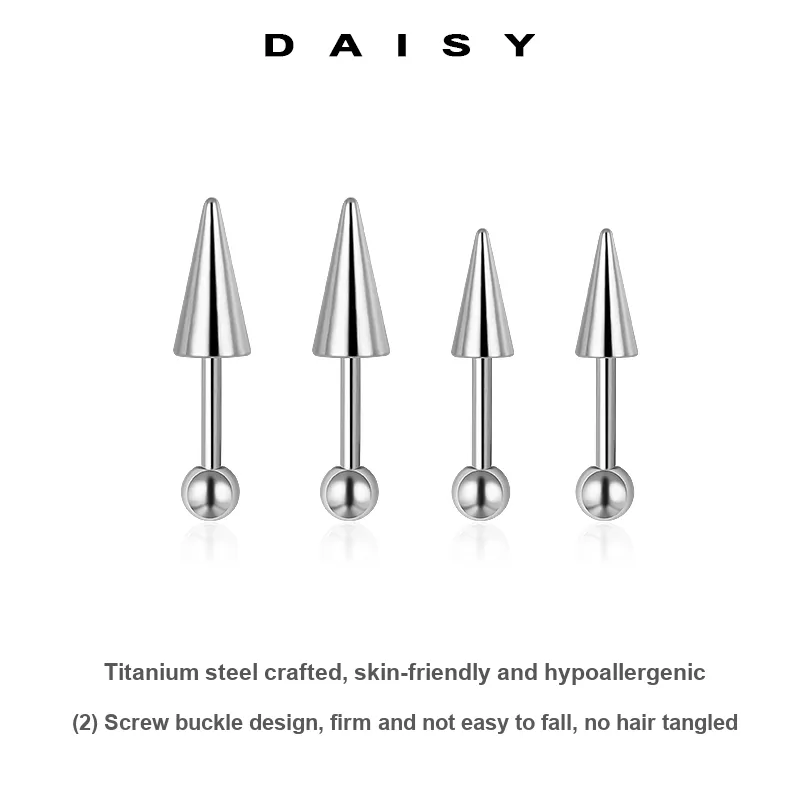 Daisy Dream Titanium Steel Stud Earrings Unisex-2