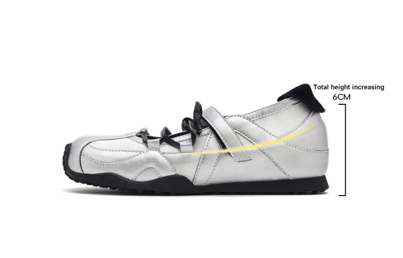 UNCLEWEN Slip Resistant, Breathable, Height Increasing Low Top Casual Shoes Women's-28