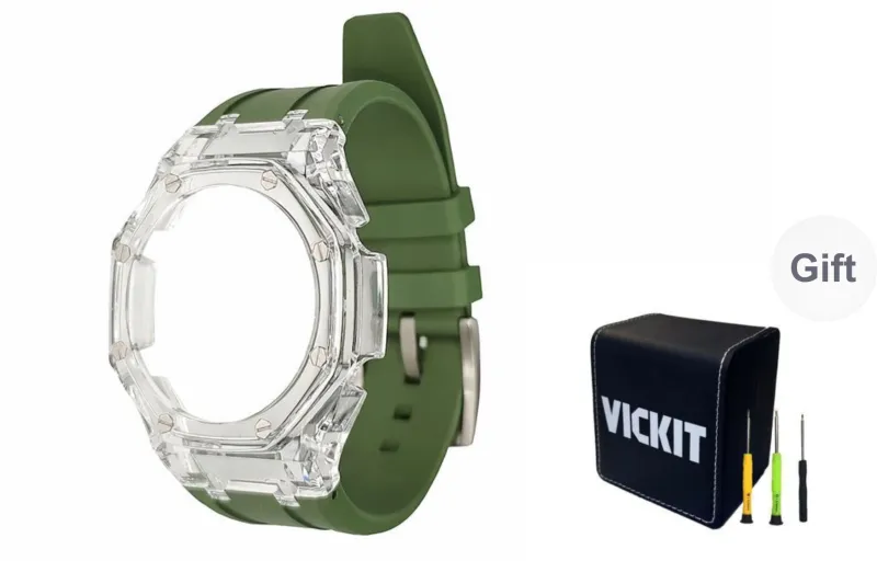 Vickit Transparent Case Collection Watch Cases Unisex-6