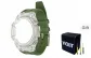 Transparent Case Green Strap