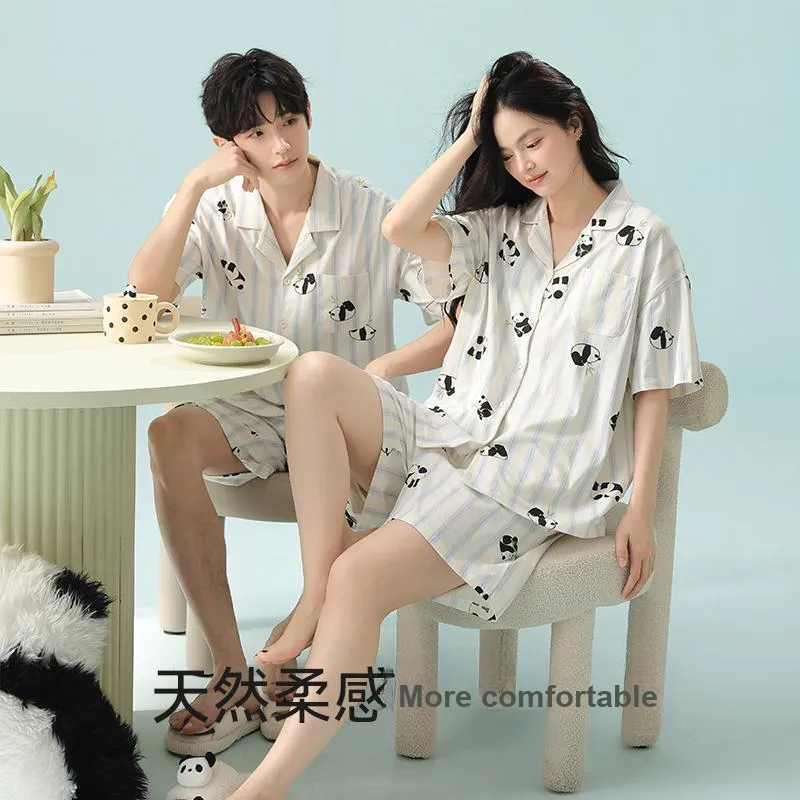 WANANNI Pajama Set Unisex Apricot White-4