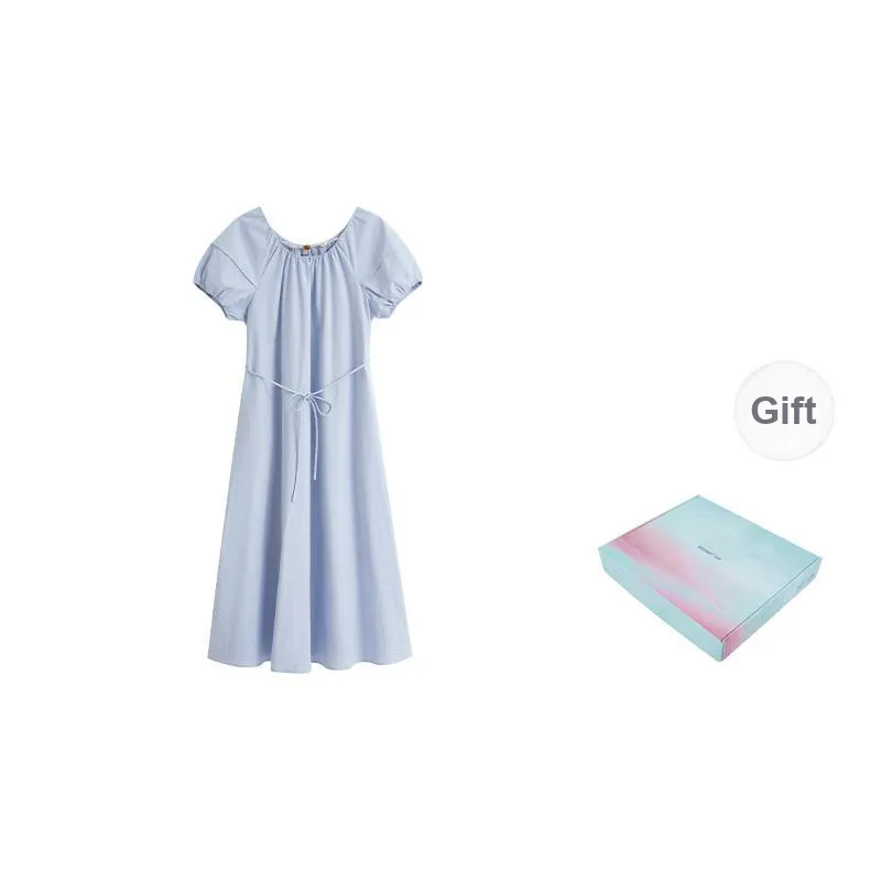 Inman Long Sleeved Dress Women's Sky Blue-5