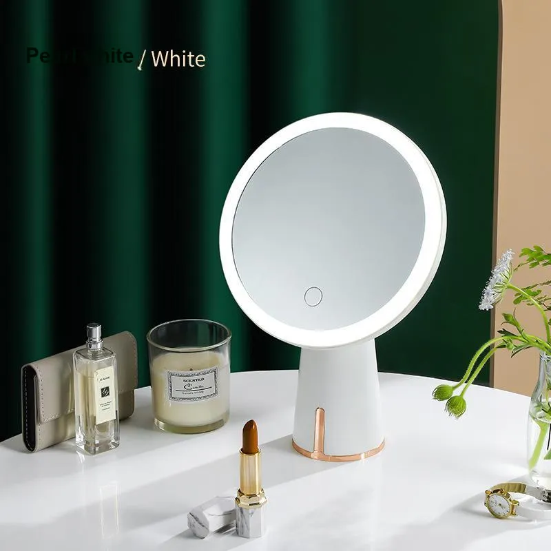 Evening Tang Luxury Small Glow With Lighted Makeup Comb And Mirror Set Portable Makeup Mirror-1