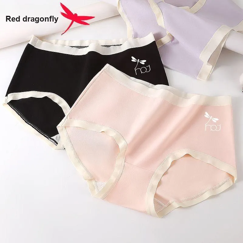 RED DRAGONFLY Cotton Panties Women's 4 Piece Gift Box Sets-7