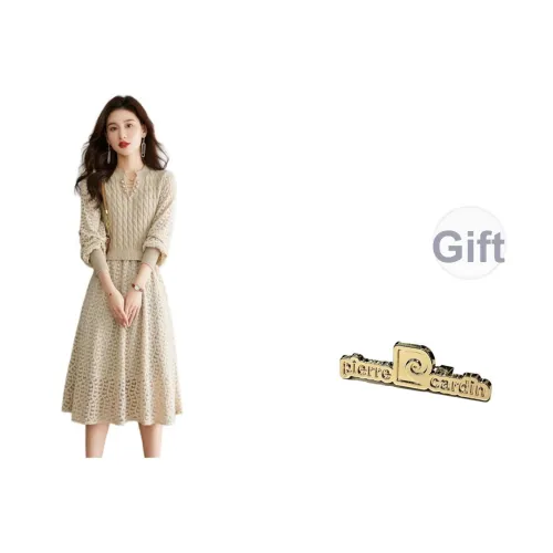 PIERRE CARDIN Длинное платье с длинными рукавами женское