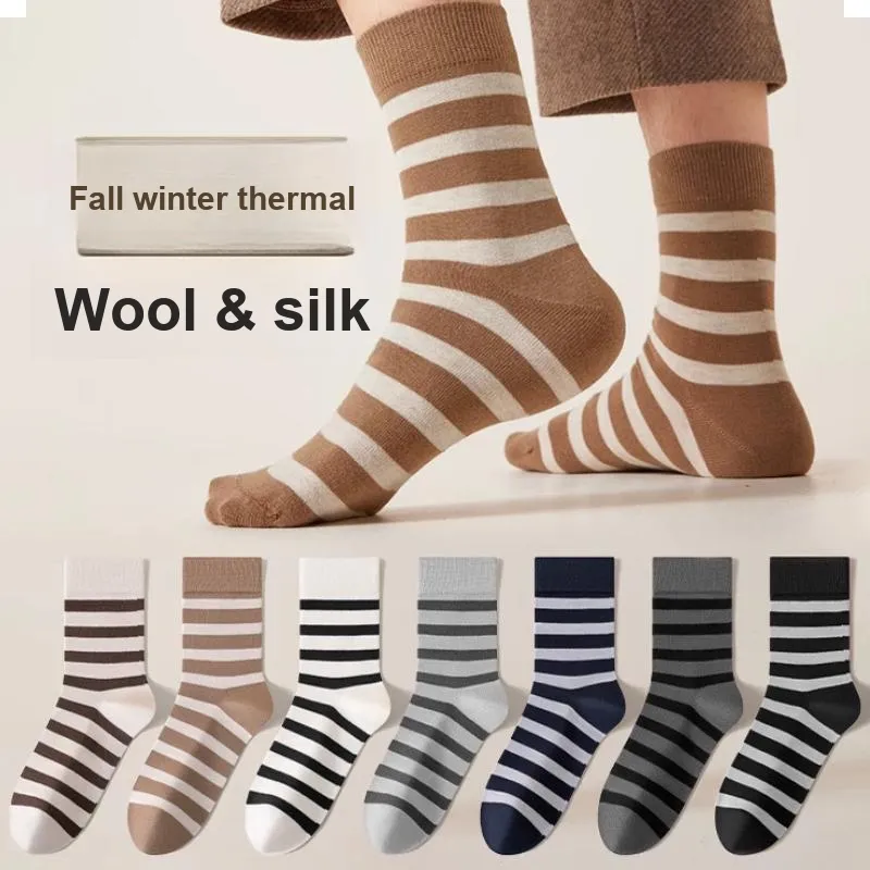 MIIOW Mid Calf Socks Men's 5 Pack-29