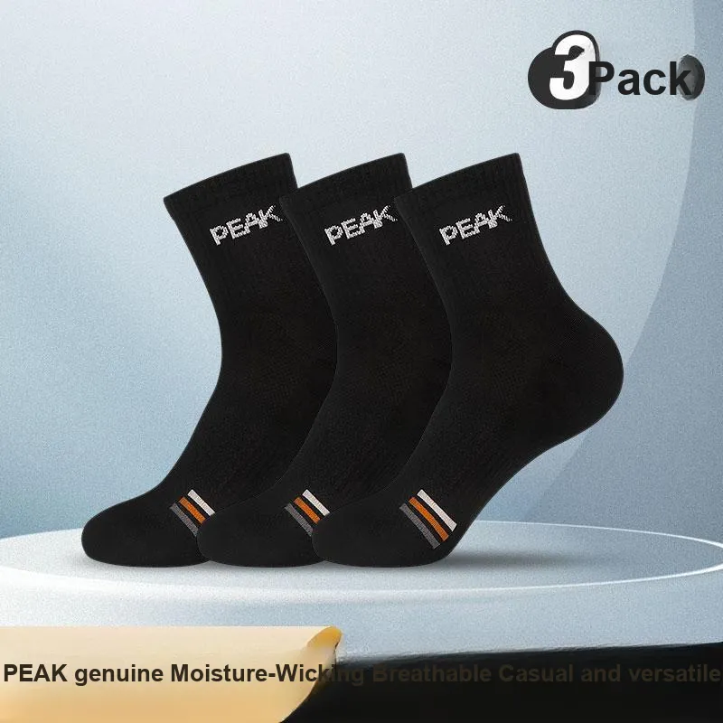 PEAK Mid Calf Socks Unisex 3 Pack-7