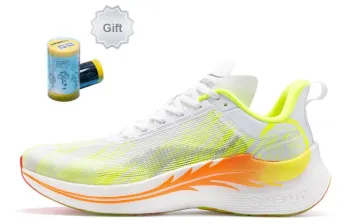ONEMIX Yi Shuang Body Measurement Professional Racing Running Shoes Unisex Fluorescent White