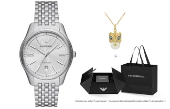 EMPORIO ARMANI Automatic Three Hand Date Stainless Steel Watch