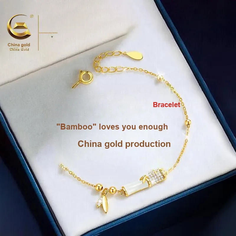 Central Fashion Hetian Jade Bracelets Green Jade Women's-1