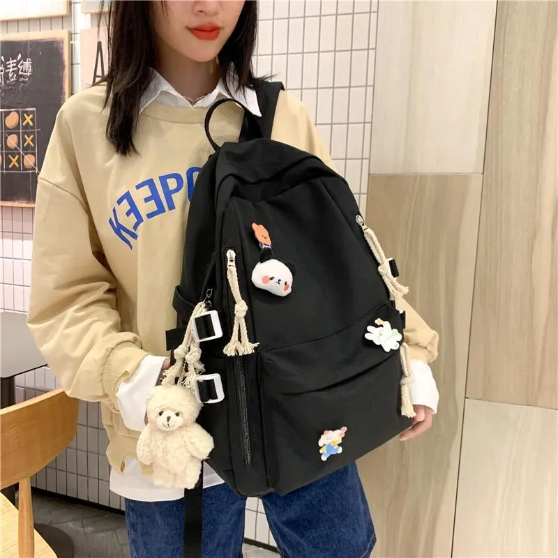 PARK DANCE Nylon Backpack Regular Unisex Multicolor-20