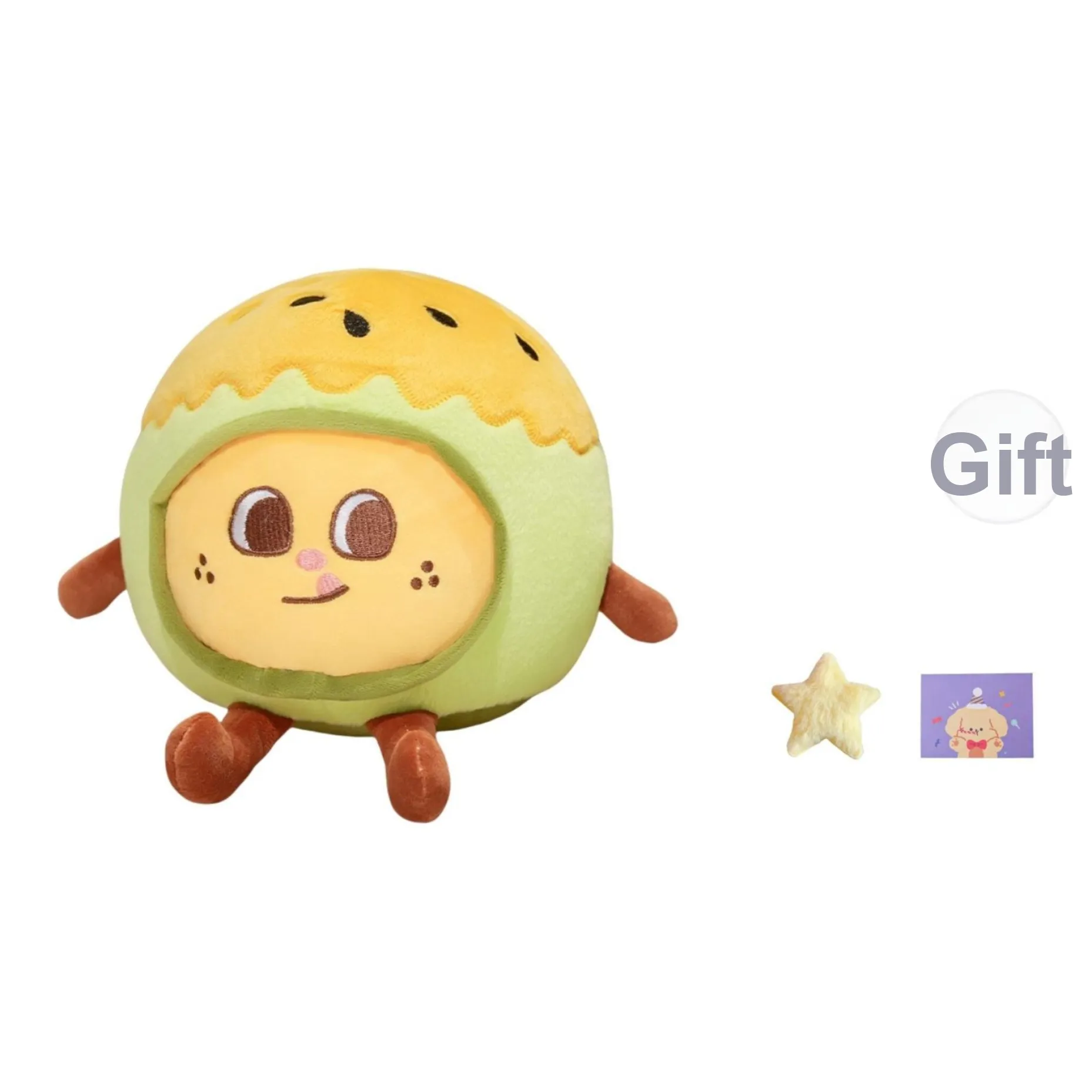 OU DI PIG Милый Яйцо Yolk Pastry Куклы Подвеска Плюшевая кукла 13см 25см Высота