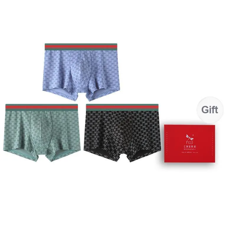RED DRAGONFLY Cotton Panties Men's 3 Pack Gift Box Set-8