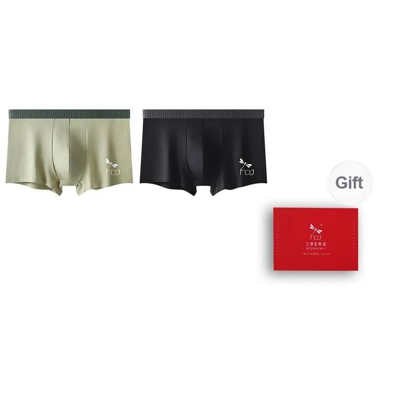 RED DRAGONFLY Cotton Panties Men's Combination Gift Box Set-13