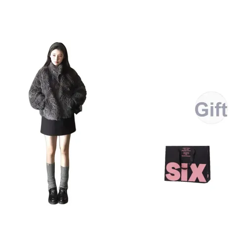 CTRTRC Серый Женские Меховые изделия