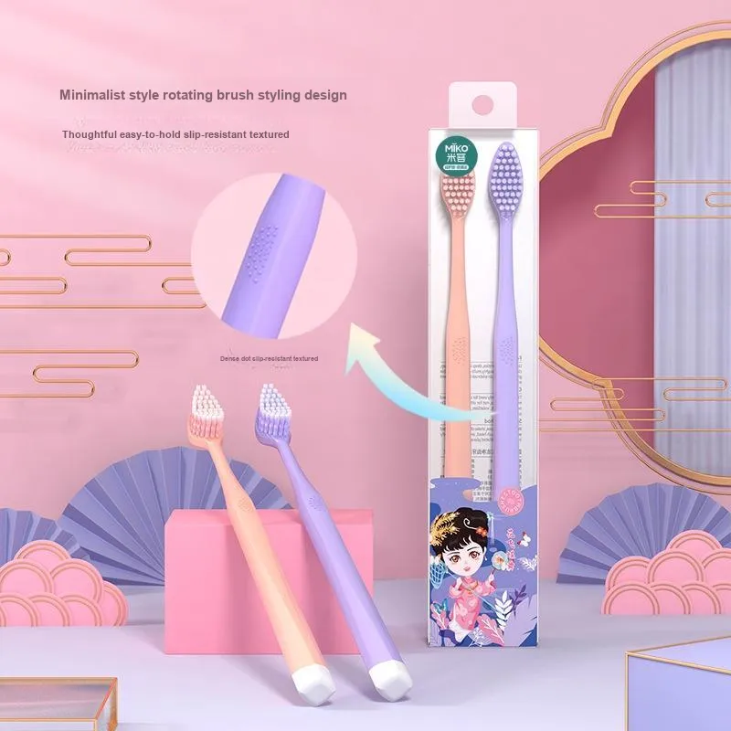 MIKEMEIZHUANG Soft Fur Chinese Fashion Trend Toothbrushes Gentle Care For Sensitive Gums-7