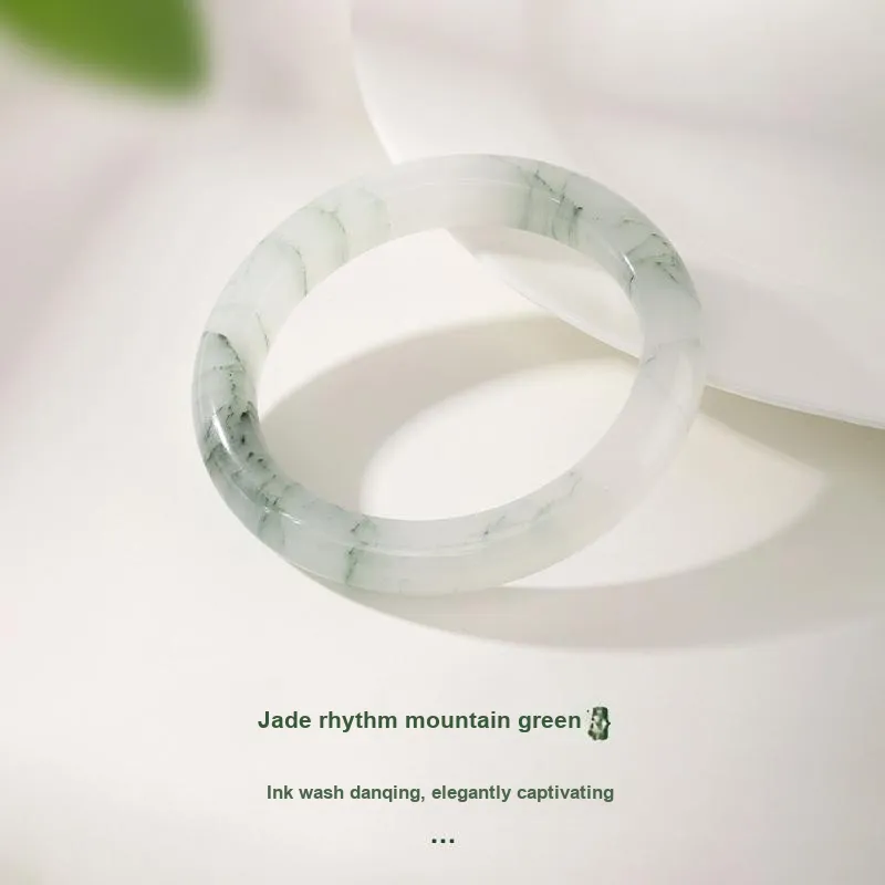JINLIUFUJIXIANG Tianshan Jade Bangles Women's-1