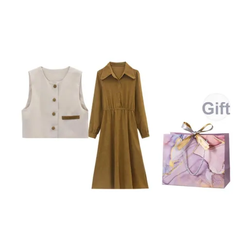 ONNFB Кофе Лента Коробка Женские Комплекты с Юбкой