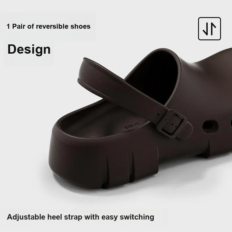 Yu Pu Clogs For Hospital Nurses Breathable Platform Slippers With Odor Resistant EVA, Closed Toe Home Slippers-4