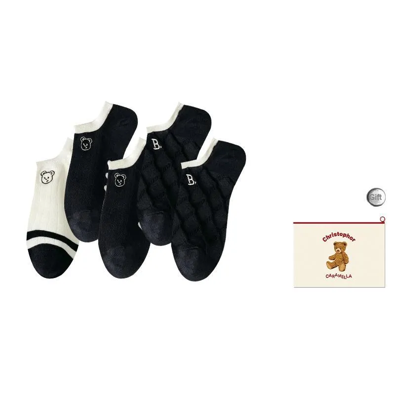 Caramella Ankle Socks Women's Shopping Bag Combo Set-8