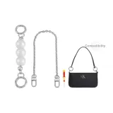 (Silver) Pearl Extender Chain+Decorative Chain 40cm+Free Screwdriver