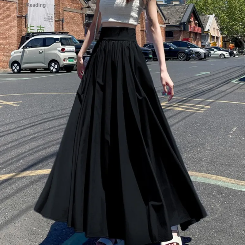 TUSHIFEI Casual Long Skirt Women's-12