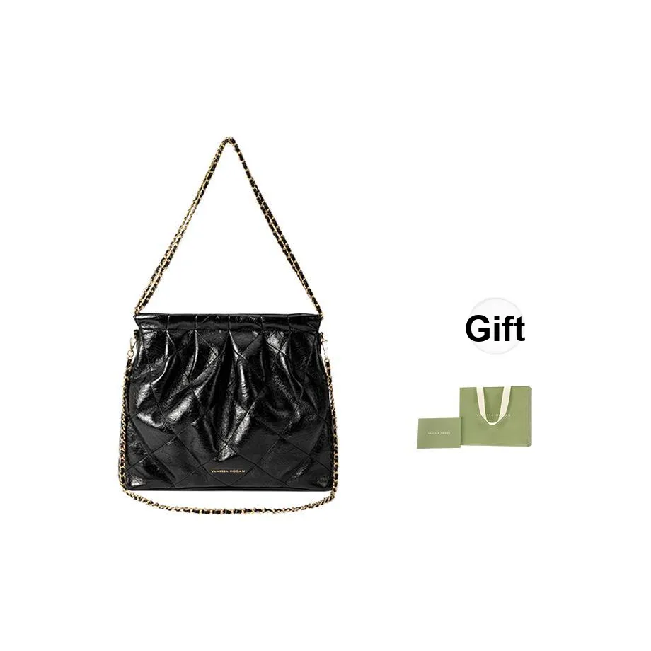 VANESSA HOGAN Vh Classic Series Сумка через плечо из коровьей кожи Женская Черная