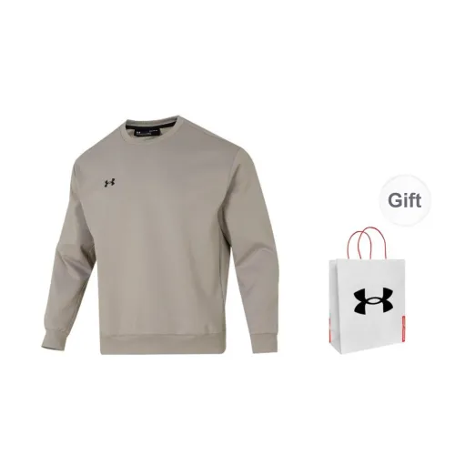 Under Armour Sweatshirt Unisex Brown With Free Shopping Bag