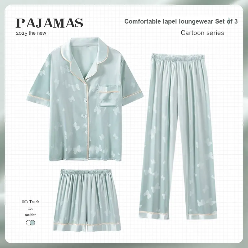O'MESIK Pajama Set Women's Blue-1
