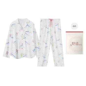Red Beans At Home Pajama Set Women's Shopping Bag