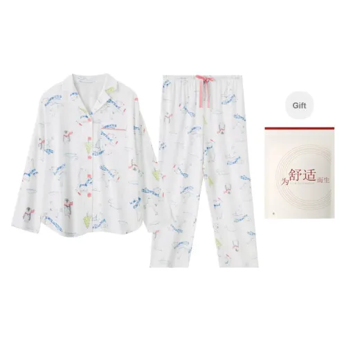 Red Beans At Home Pajama Set Women's Shopping Bag