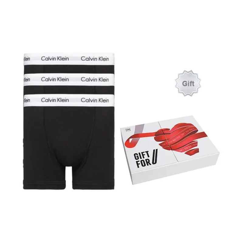 CK/Calvin Klein Underpants Men's 3 Pack, Box Combo Set Black White-0