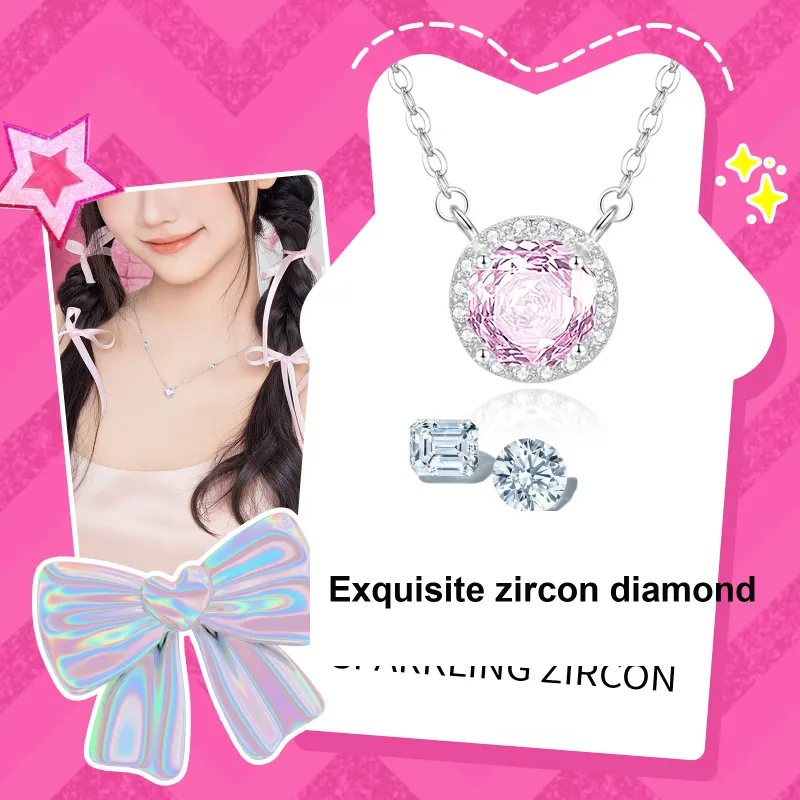 Barbie S925 Silver Necklaces Women's-4