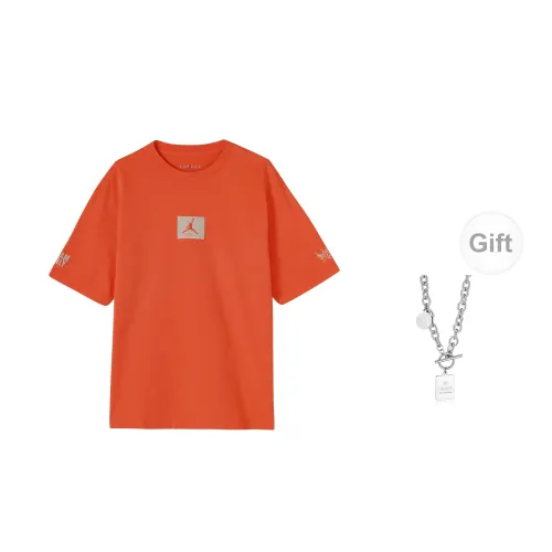 Jordan Shelflife T-Shirts Unisex Orange With Free Necklace