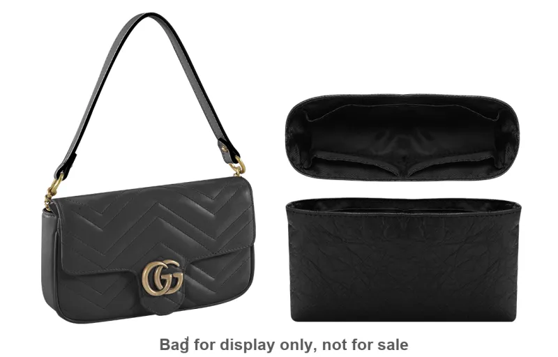 Lan Bao Fan Cow Leather Bag Insert Women's Ecru/Black-125
