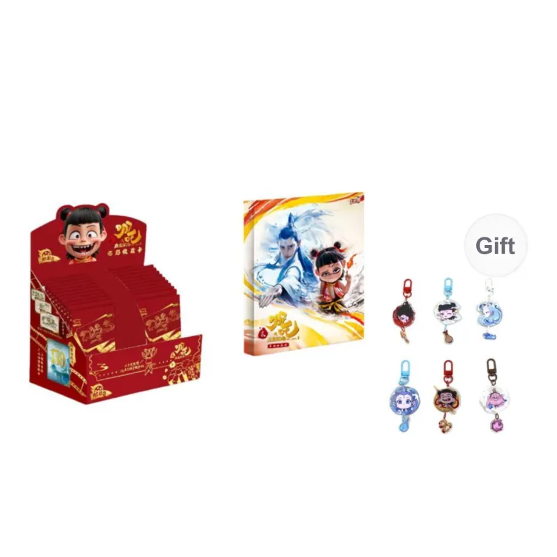 KAYOU Ne Zha The Magic Child Stirs The Sea, Movie Collectible Card, Fiery Shadow Pack IP/Anime Cards 20 Packs/box-4