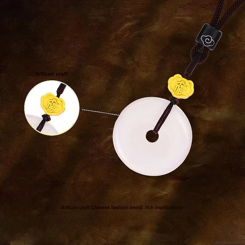 JINLIUFUJIXIANG Chalcedony Pendants Unisex-2